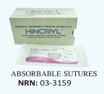 HINCRYL SUTURES